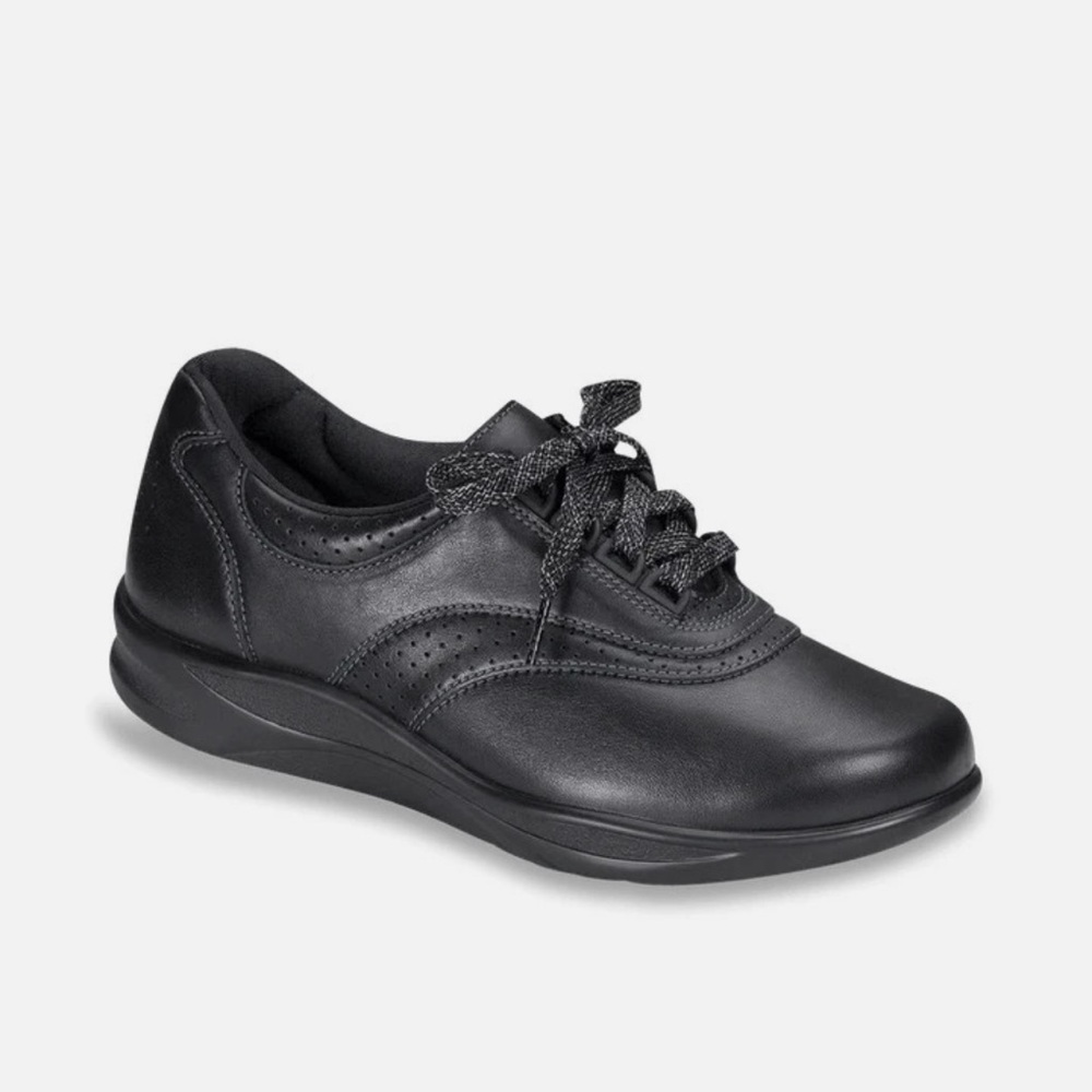 SAS walk easy Black Lace-Up Walking Shoe size 8 W ( new without box)